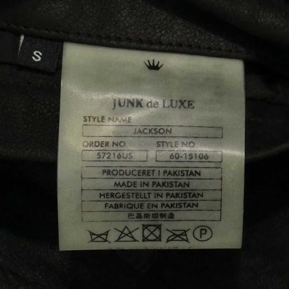 Junk de luxe biker leather jacket - Picture 12 of 13